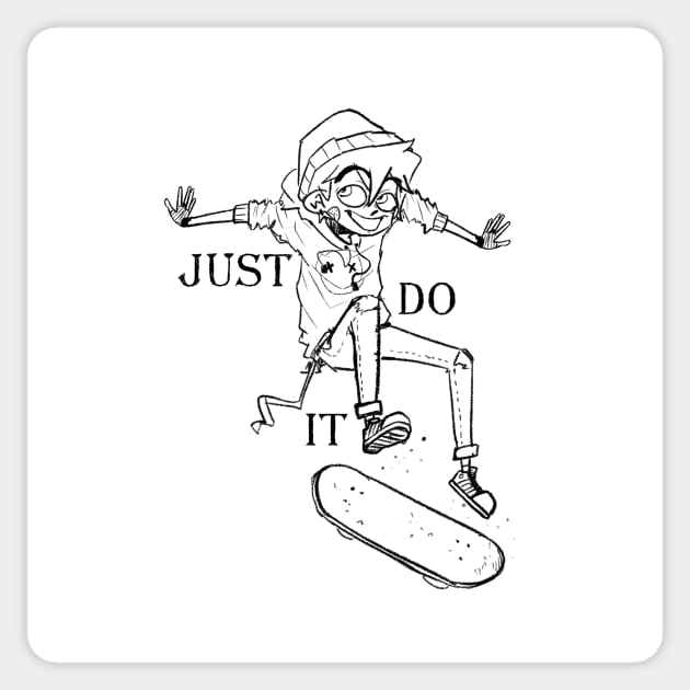 just do it Sticker by KARTOSHHKA